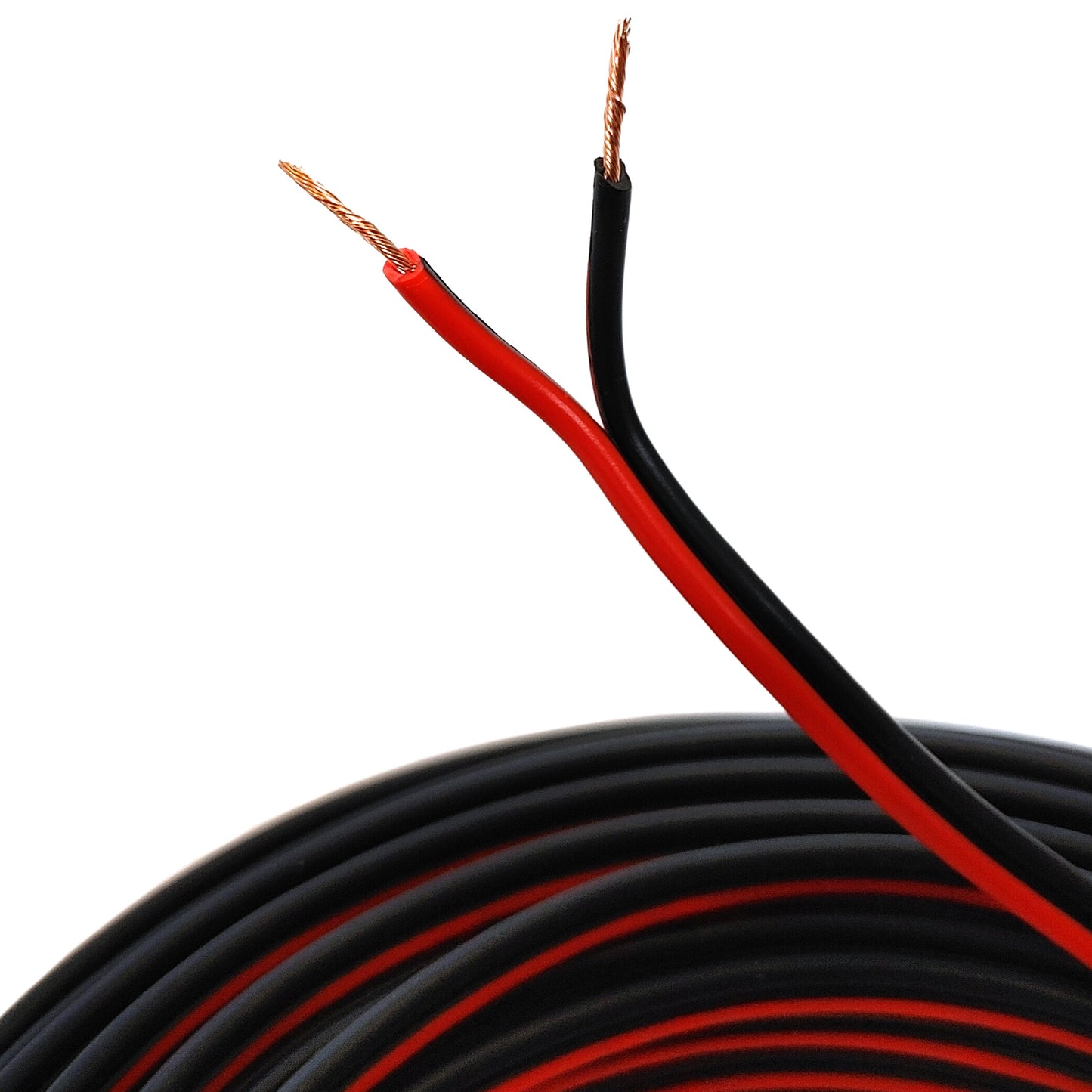 Lautsprecherkabel 50m rot/schwarz 0,75mm² Kupfer Audiokabel Boxenkabel Litze KFZ