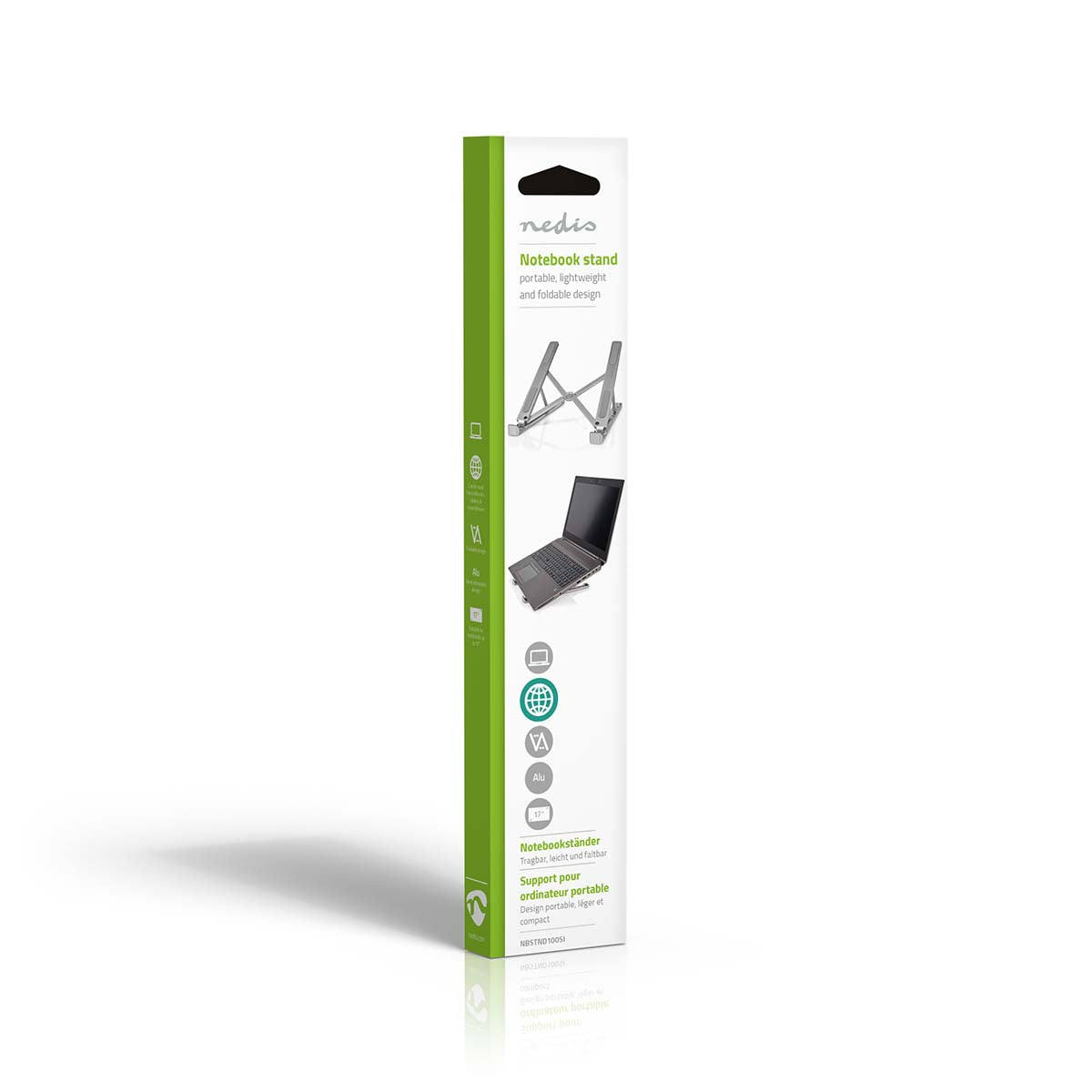 Ständer f. Notebook Laptop Tablet Smartphone 5-17" faltbar neigbar Metall Halter