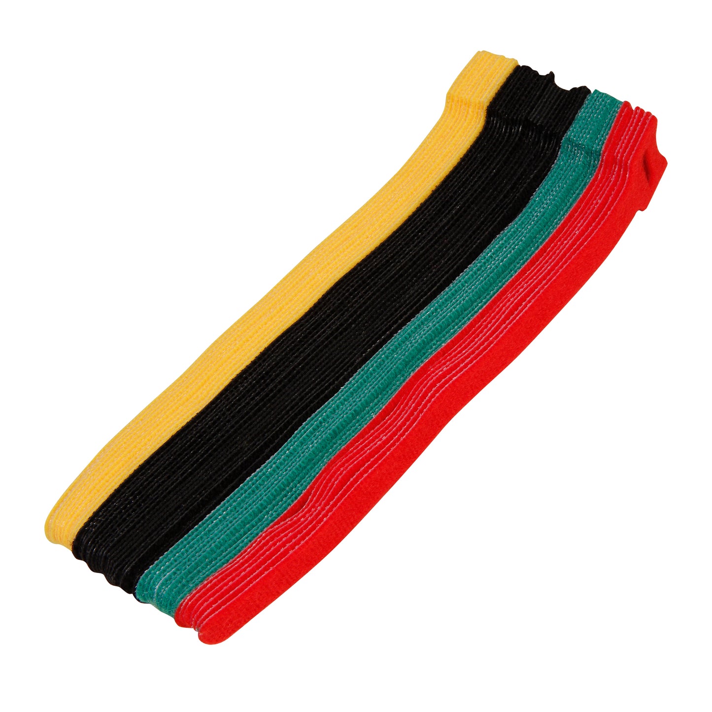 50x Klett-Kabelbinder Wiederverwendbar Farbig 20cm Klettband Klettverschluss