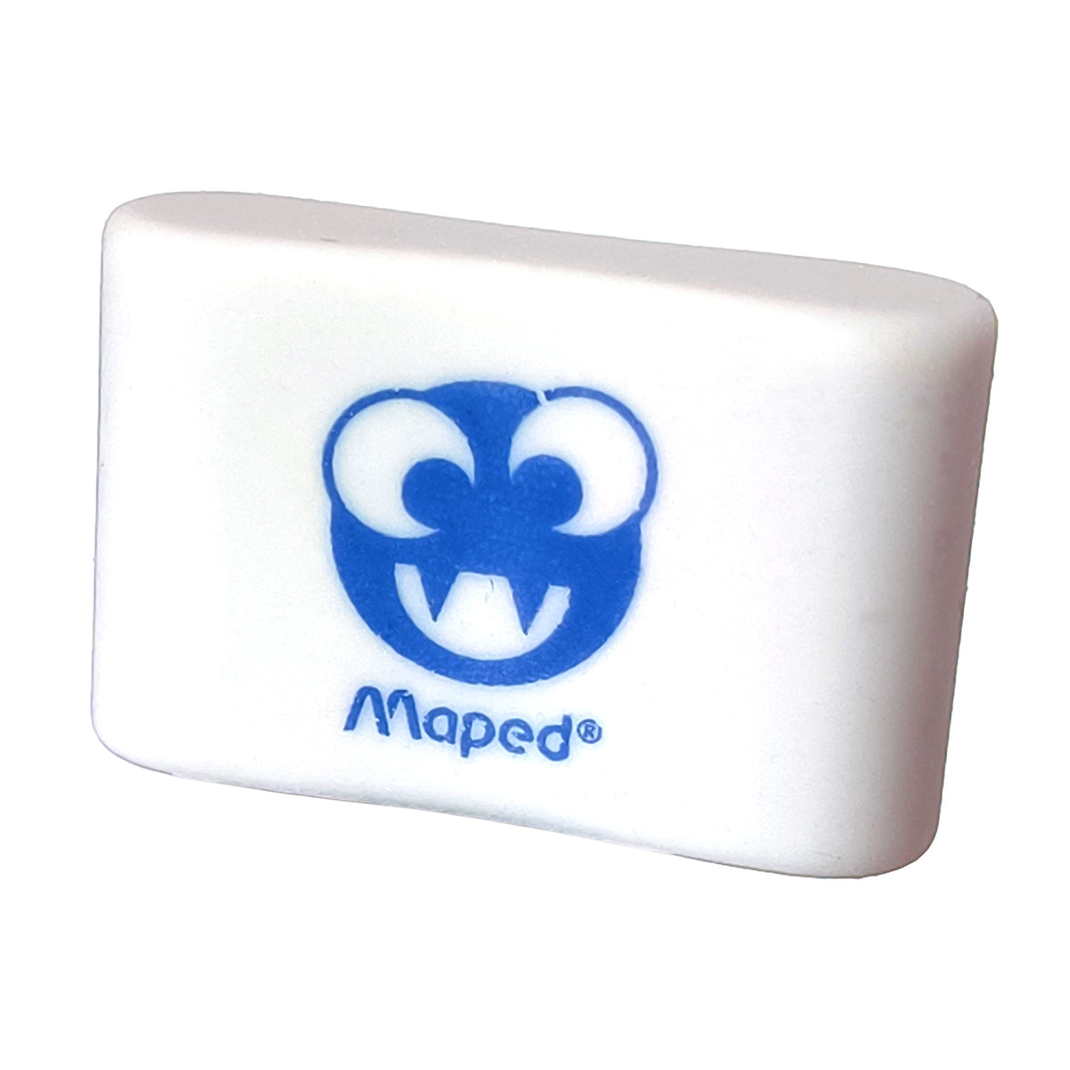 10x Radierer mit Motiv Set PVC-Frei Weiß Kunststoff Radiergummi 35x10mm Schule
