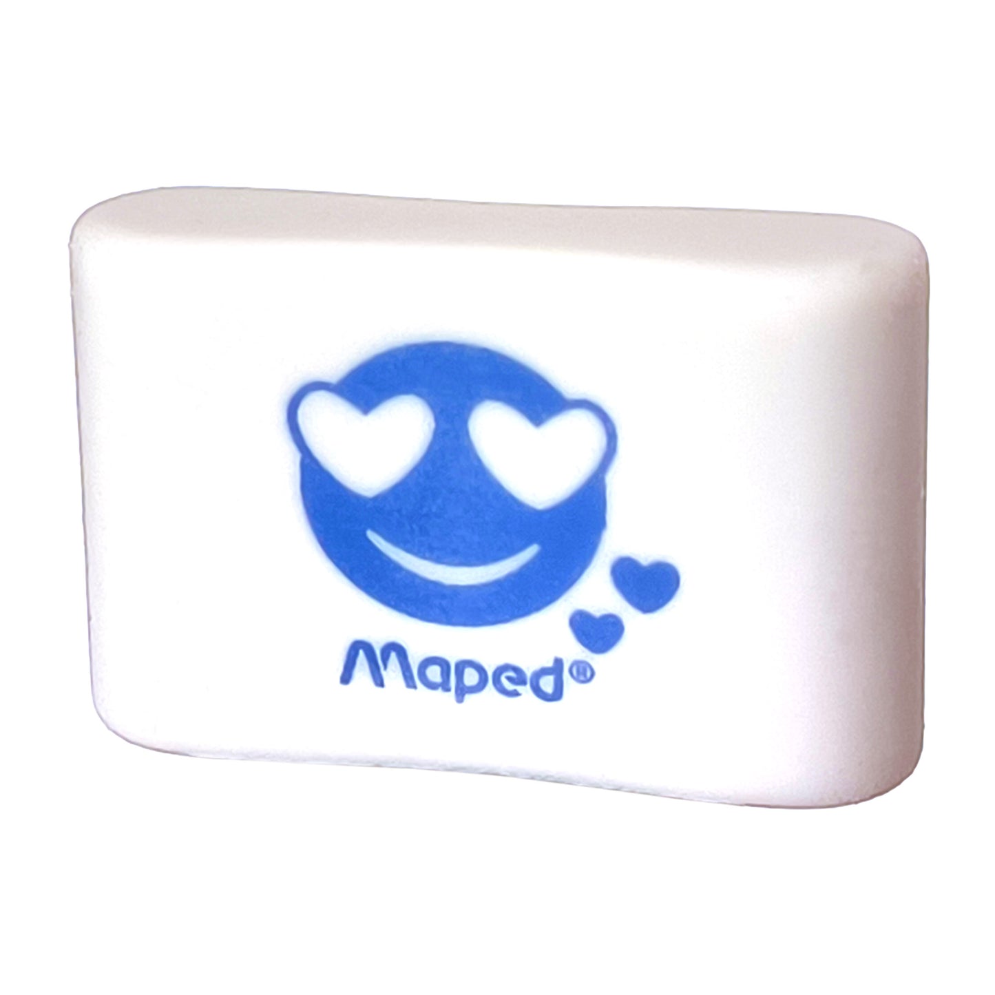 10x Radierer mit Motiv Set PVC-Frei Weiß Kunststoff Radiergummi 35x10mm Schule