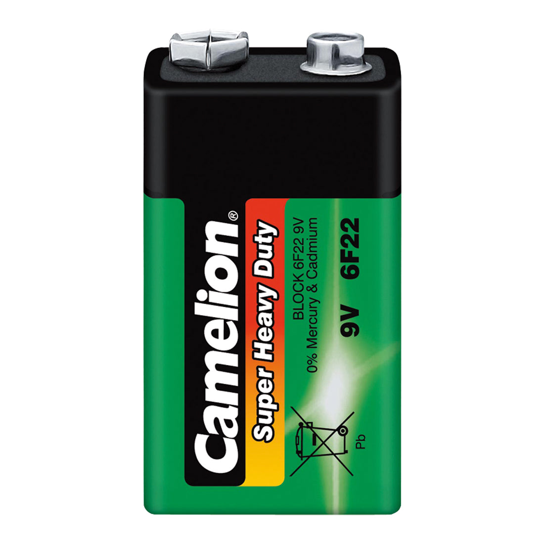 10x 9V Block Batterie Camelion 6F22-SP1G E-Block Rauchmelder Batterien Heavy