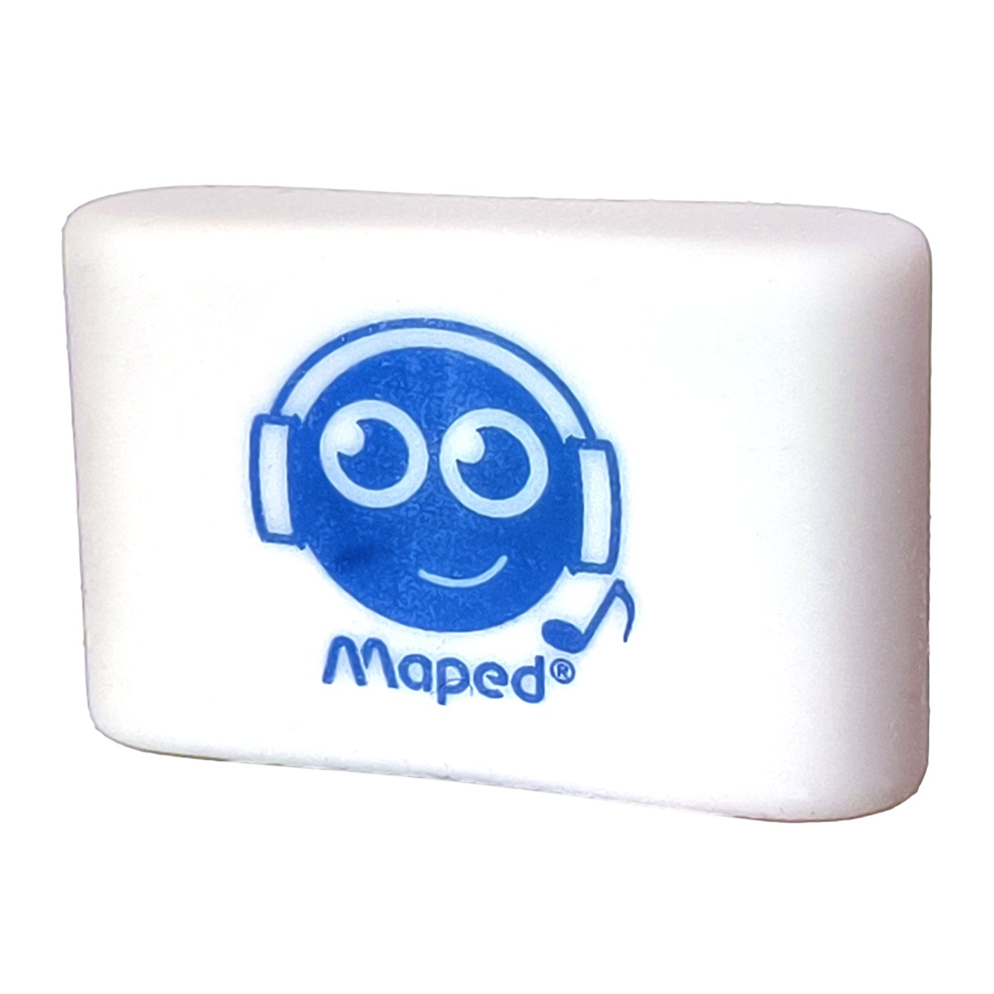 10x Radierer mit Motiv Set PVC-Frei Weiß Kunststoff Radiergummi 35x10mm Schule