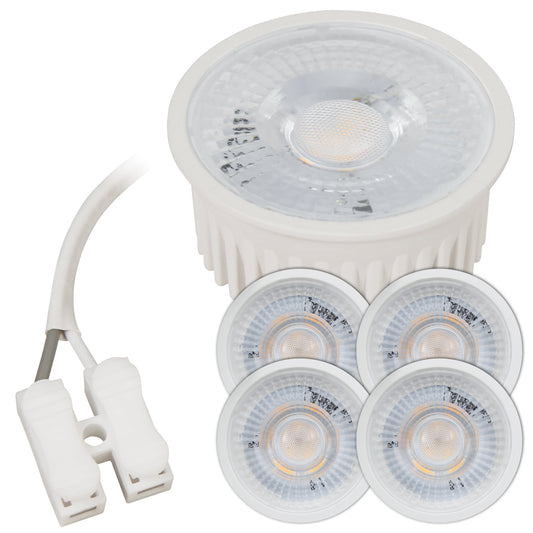 LED Einbaumodule 5W Flach Neutralweiß GU10 MR16 Ersatz 230V Leuchte Lampe 4000K