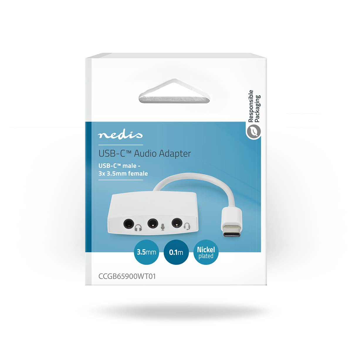 Audio Adapter USB-C 3x Klinke externe Soundkarte für Notebook Tablet Smartphone