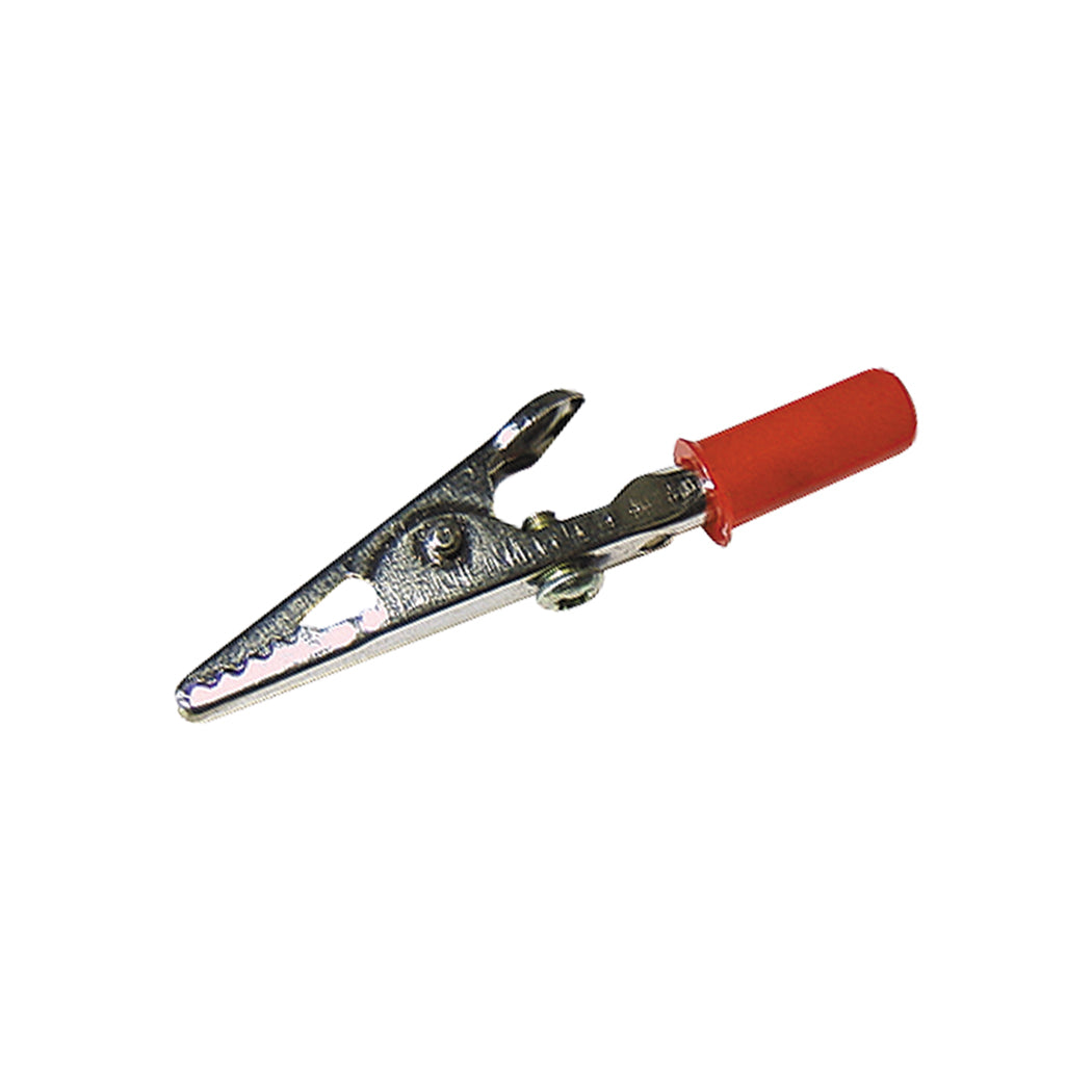 10x Krokodilklemmen Rot 55mm isoliert 4mm-Bananenstecker-Buchse Prüfklemmen