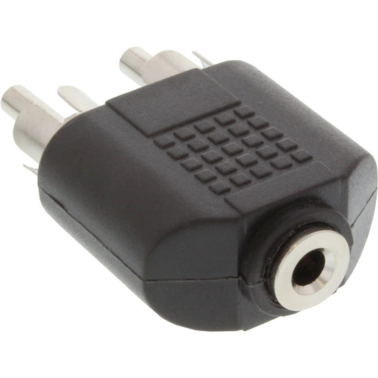 Audio Adapter 3,5mm Klinke Buchse auf Cinch Stecker, Blick auf die Klinke-Buchse