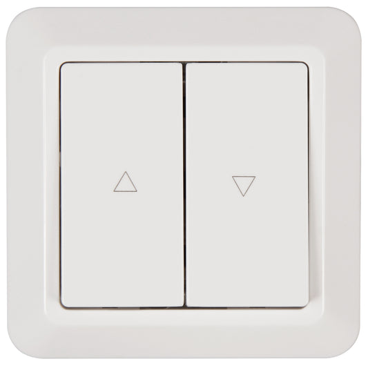 Jalousie-Taster Weiß Unterputz Rollladentaster Rolloschalter Markisenschalter UP