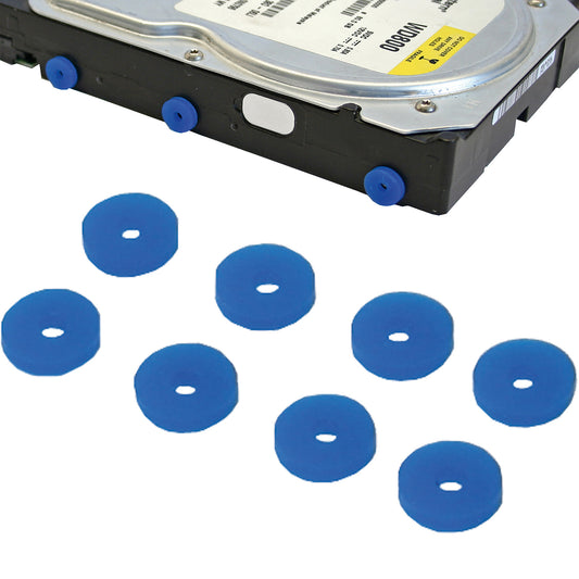 Festplatten Entkoppler 8 Scheiben mit Anwendungsbeispiel