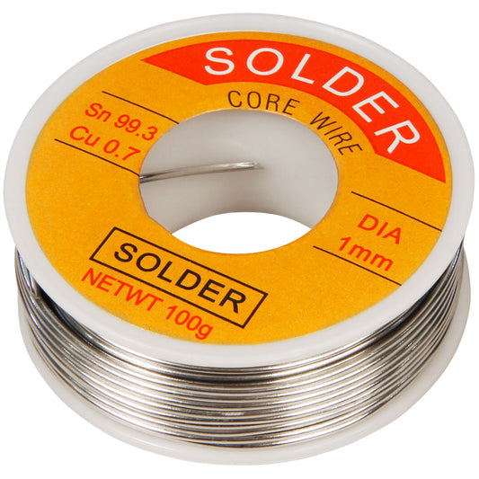 100g Lötzinn Rolle Lödraht bleifrei Sn99,3 Cu0,7 1mm Zinn Kupfer Sn Cu Löten