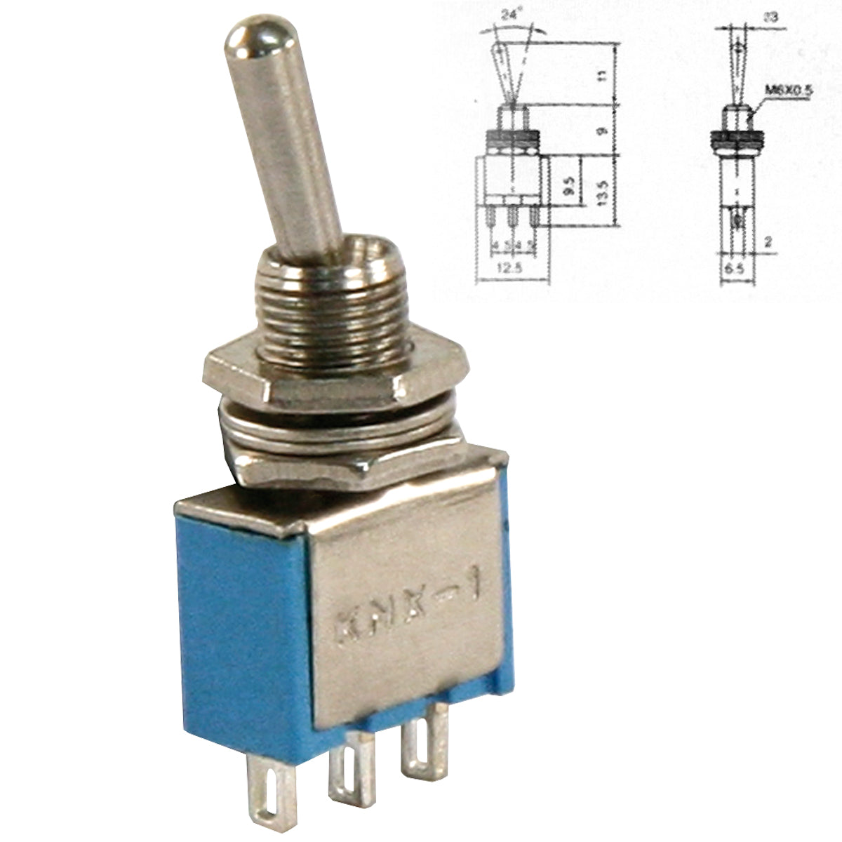 Mini Kippschalter 3 Polig 1UM 2 Stellungen Ein/EIN 250V Miniatur Schalter Micro