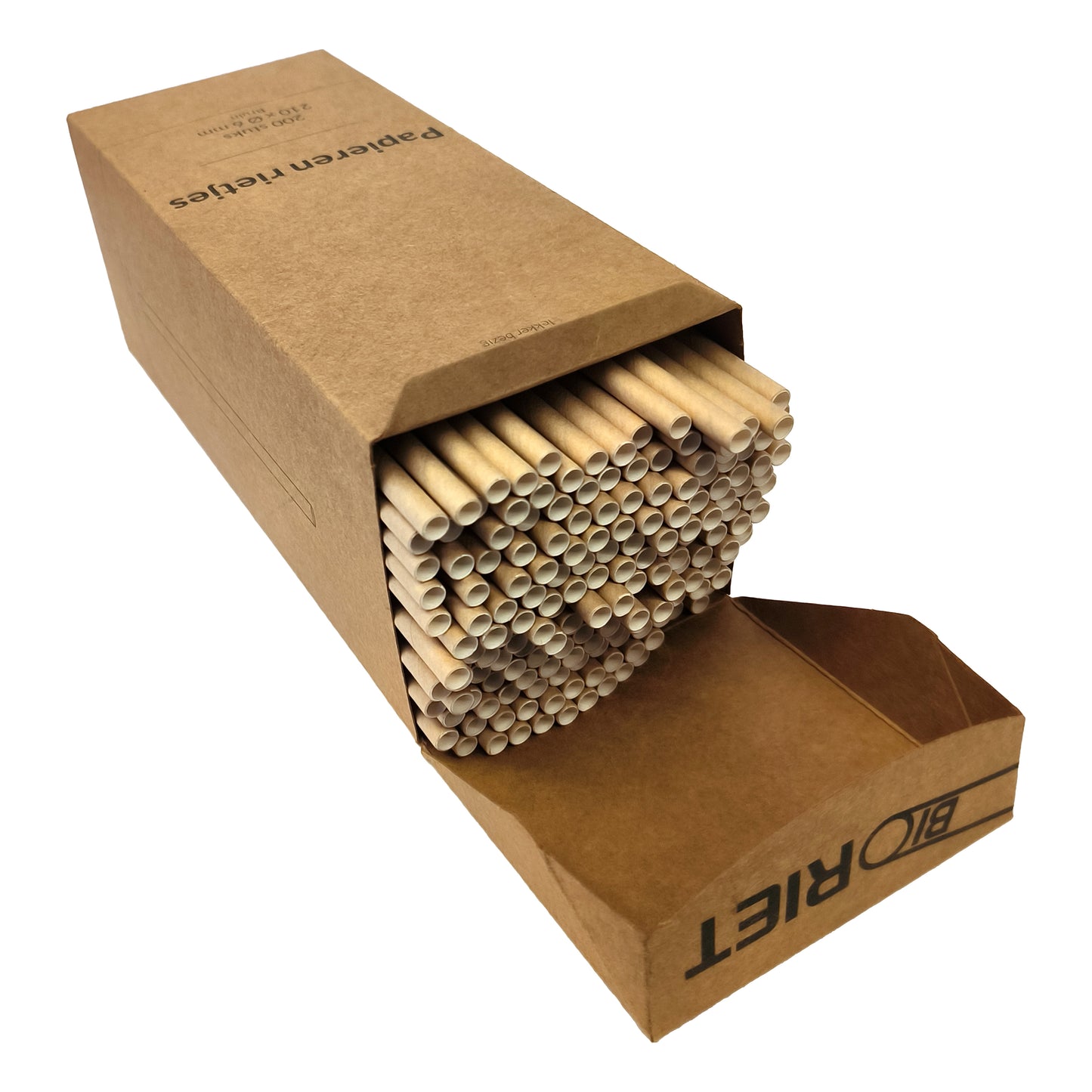 2600 Stück Trinkhalme 21cm Cocktailhalme Papier Party Strohhalme Bioriet