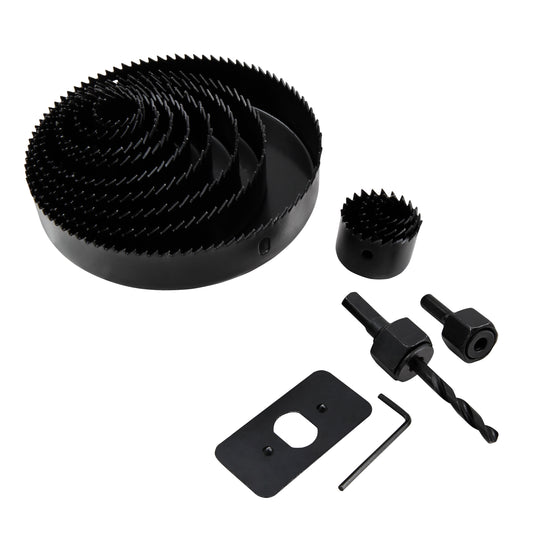 Lochsägen Set 16-Teile 19-127mm Lochkreissäge Bohrkrone Kreisschneider Koffer