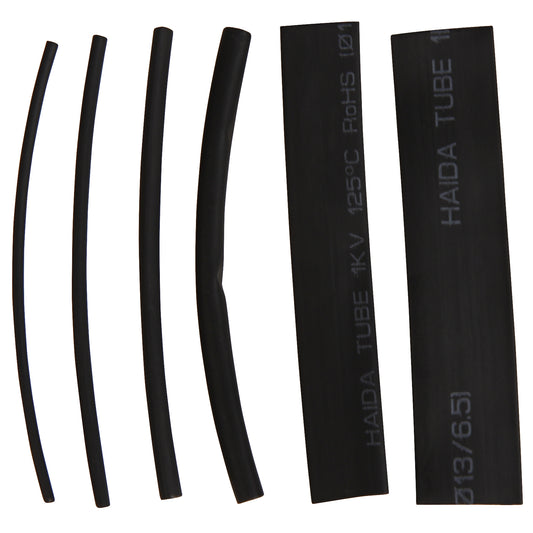 100 tlg. Schrumpfschlauch Set verschiedene Größen Schrumpfschläuche schwarz 10cm