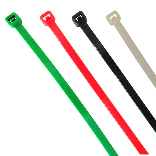 Kabelbinder Set farbig 50-200 Stück 100 150 200mm schwarz weiß grün rot 15 20cm