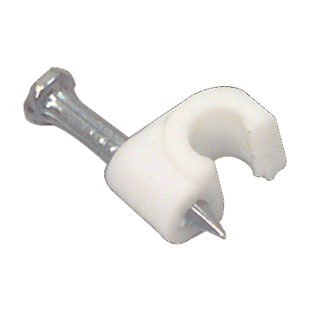 100x Kabelclips 4-6 mm Weiß Kabelhalter Kabelklemmen Kabelschellen Kabelführung