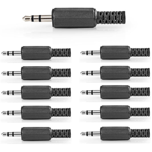 10x 3,5mm Klinke Audio Stecker Stereo Knickschutz Löten Klinkenstecker 10 Stück