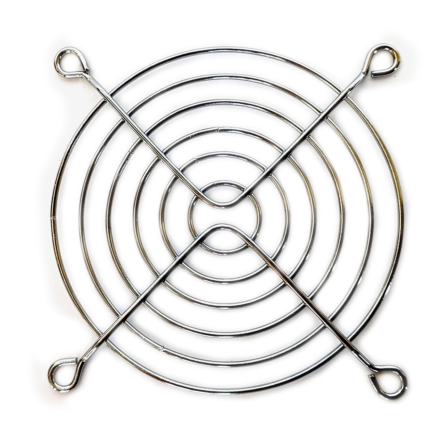 4x Lüftergitter für 92 x 92mm Lüfter Schutzgitter Metall Abdeckung Fingerschutz
