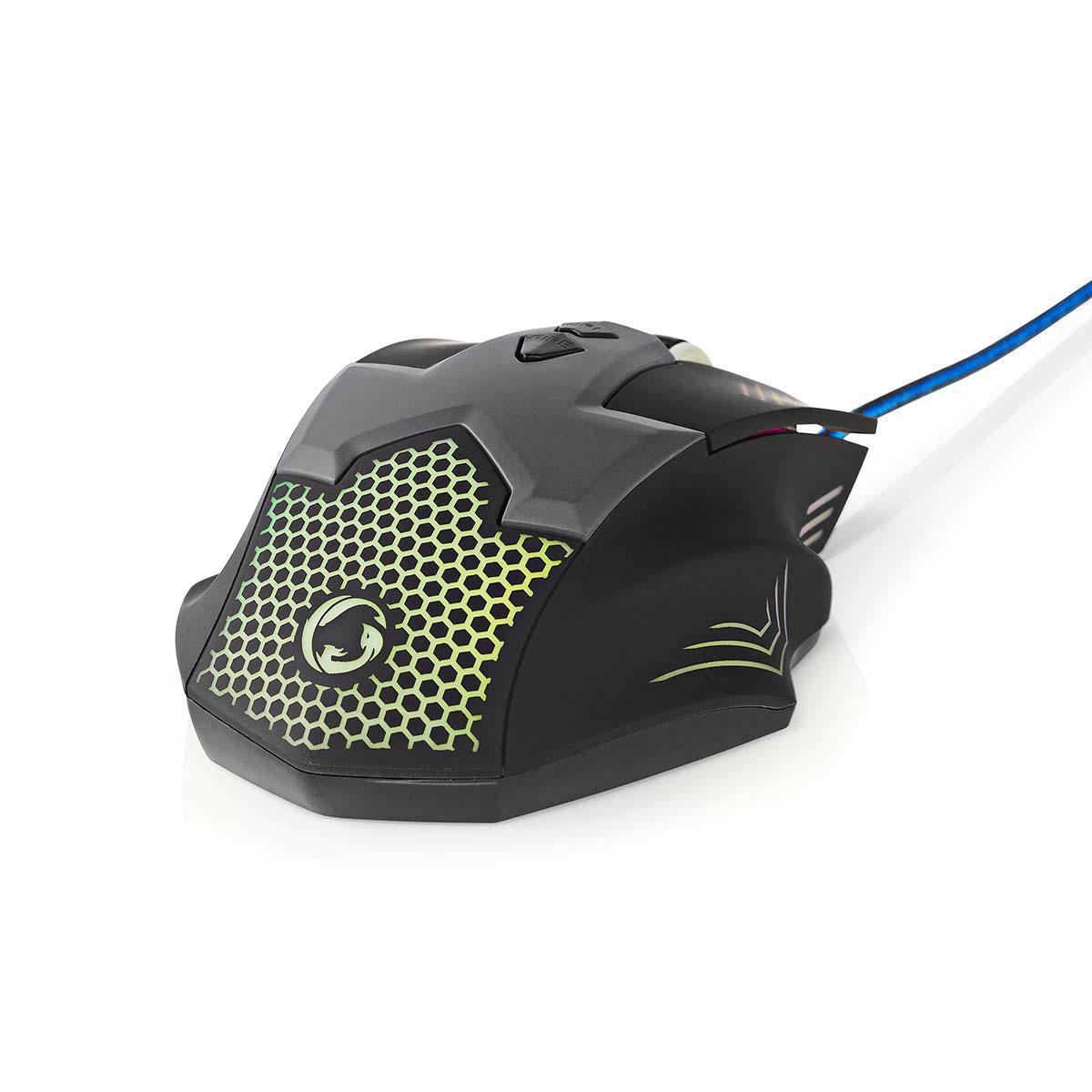 Gaming Maus Optische USB Gamer Mouse 2400dpi Beleuchtet 7-Tasten LED PC Computer