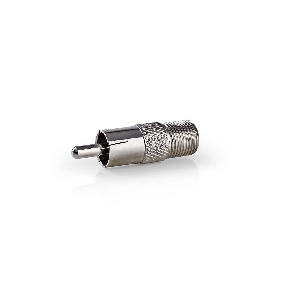 2x F-Adapter Cinch-Adapter F-Buchse Cinch-Stecker Metall Sat Antennen Wandler