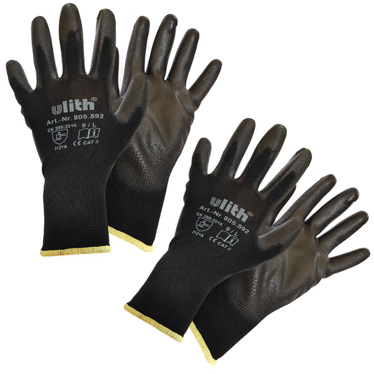 2 Paar Arbeitshandschuhe 8/S 9/L 10/XL Gartenhandschuhe Montage Schutzhandschuhe