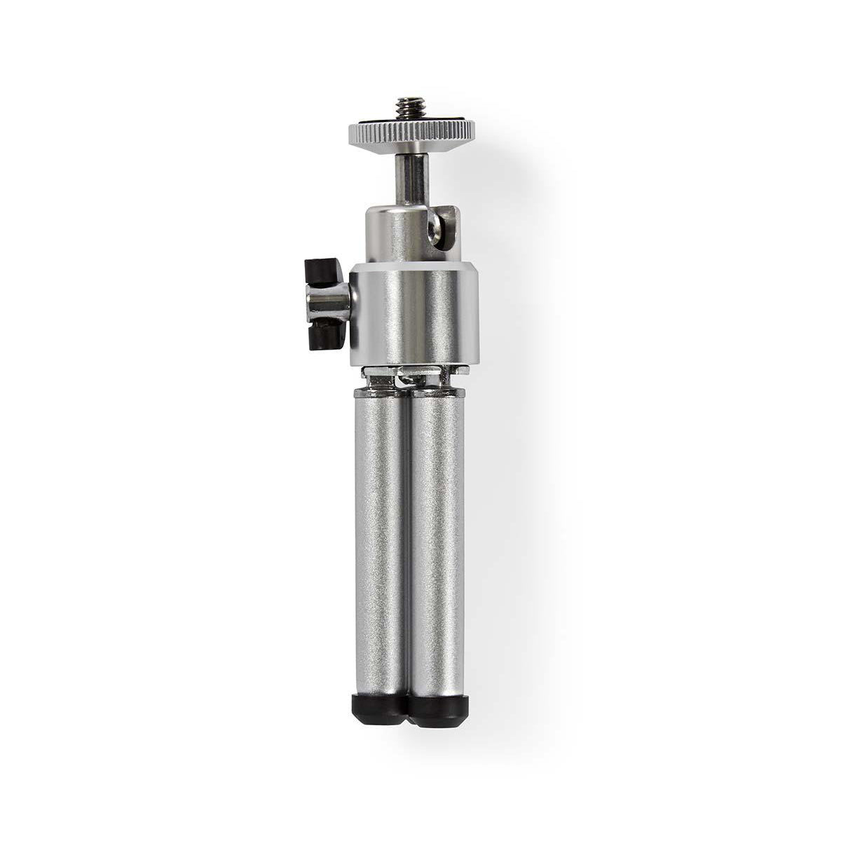 Mini Tischstativ Silber Metall Stativ für Foto Video Kamera Fotostativ 3-Bein