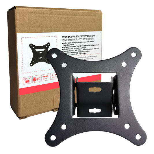 Wandhalterung 13-37 Zoll Neigbar TV LED OLED Plasma LCD VESA Schwarz Monitor