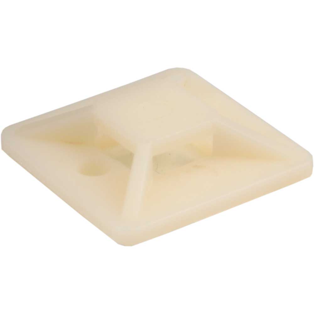 10 Stück selbstklebende Befestigungssockel für Kabelbinder 25 x 25mm Klebesockel