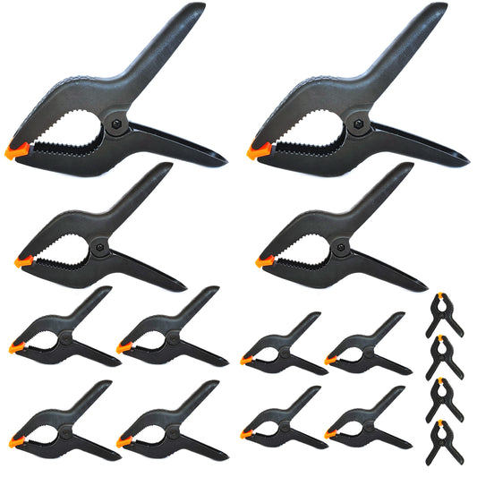 Montageklemmen Set 16 Teile 60-200mm Federklemmen Klemmzwingen Leimzwingen