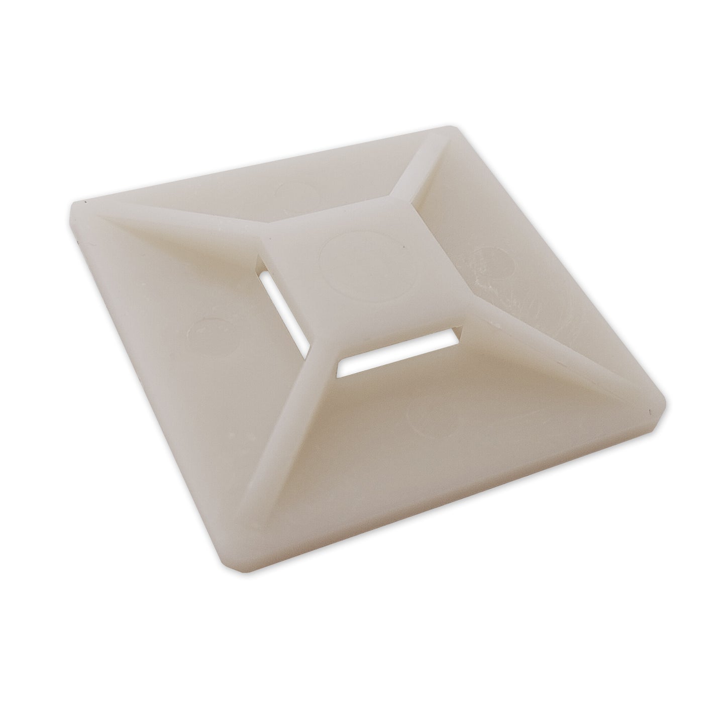 20x Kabelbinder-Befestigungssockel 40x40mm selbstklebend Klebesockel Kabelhalter