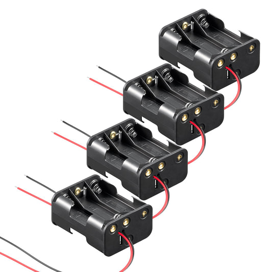 4x Batteriehalter für 6x AA Mignon Batterien Akkuhalter 3x3 Batteriegehäuse HR6
