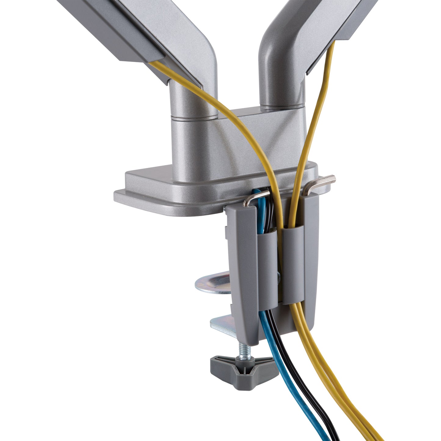 Tischhalterung 2 Monitore Lifter bis 32" USB Audio beweglicher Doppel Monitorarm