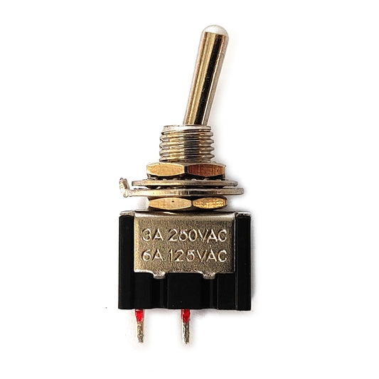 Mini Kippschalter 2 Polig 1UM 2 Stellungen 250V 3A Miniatur Schalter Micro Chrom