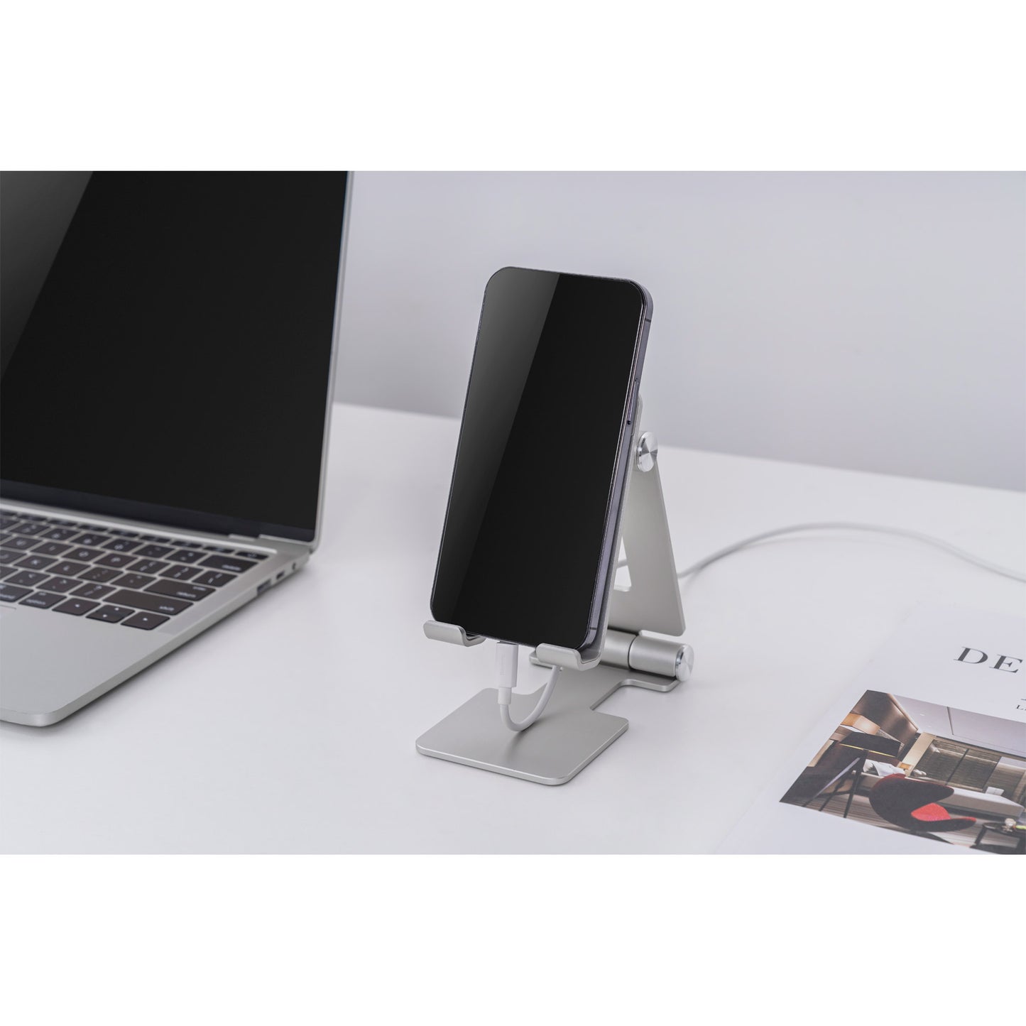 Halter f. Smartphone Handy Telefon Tablet Alu Ständer faltbar Metall Universell