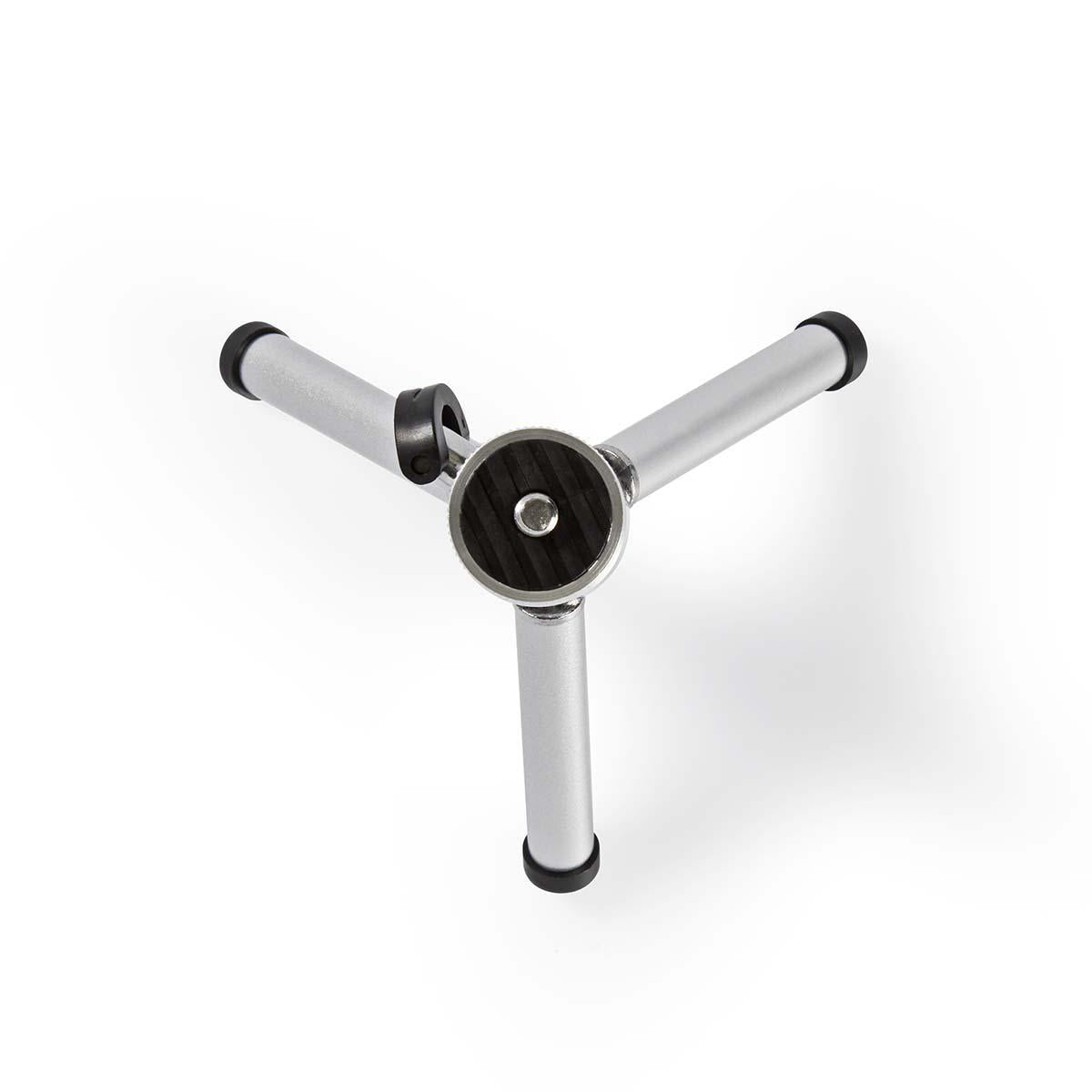 Mini Tischstativ Silber Metall Stativ für Foto Video Kamera Fotostativ 3-Bein