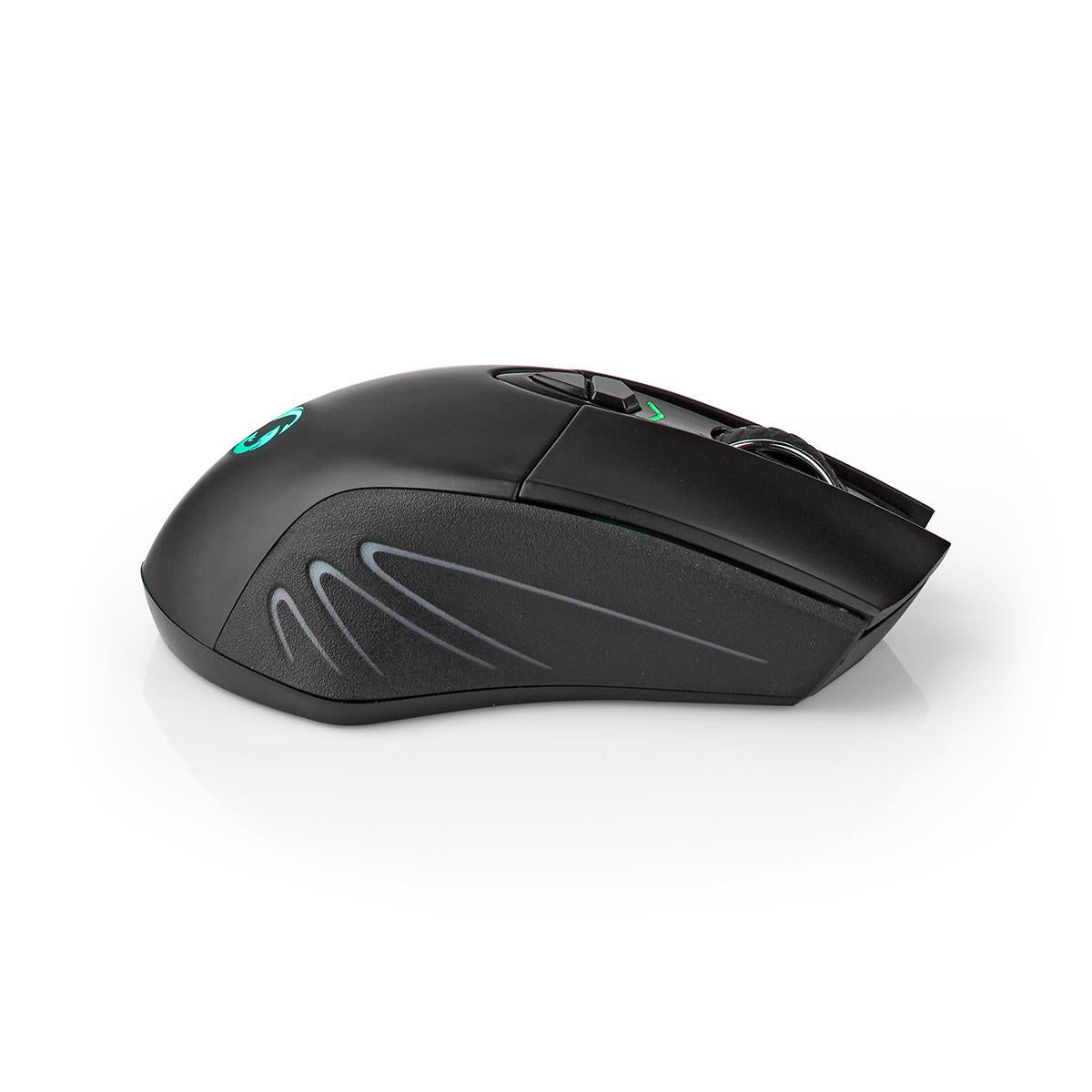 Dual Gaming Maus Kabellos oder USB-Kabel Gamer Mouse 10.000dpi 7-Tasten LED Funk