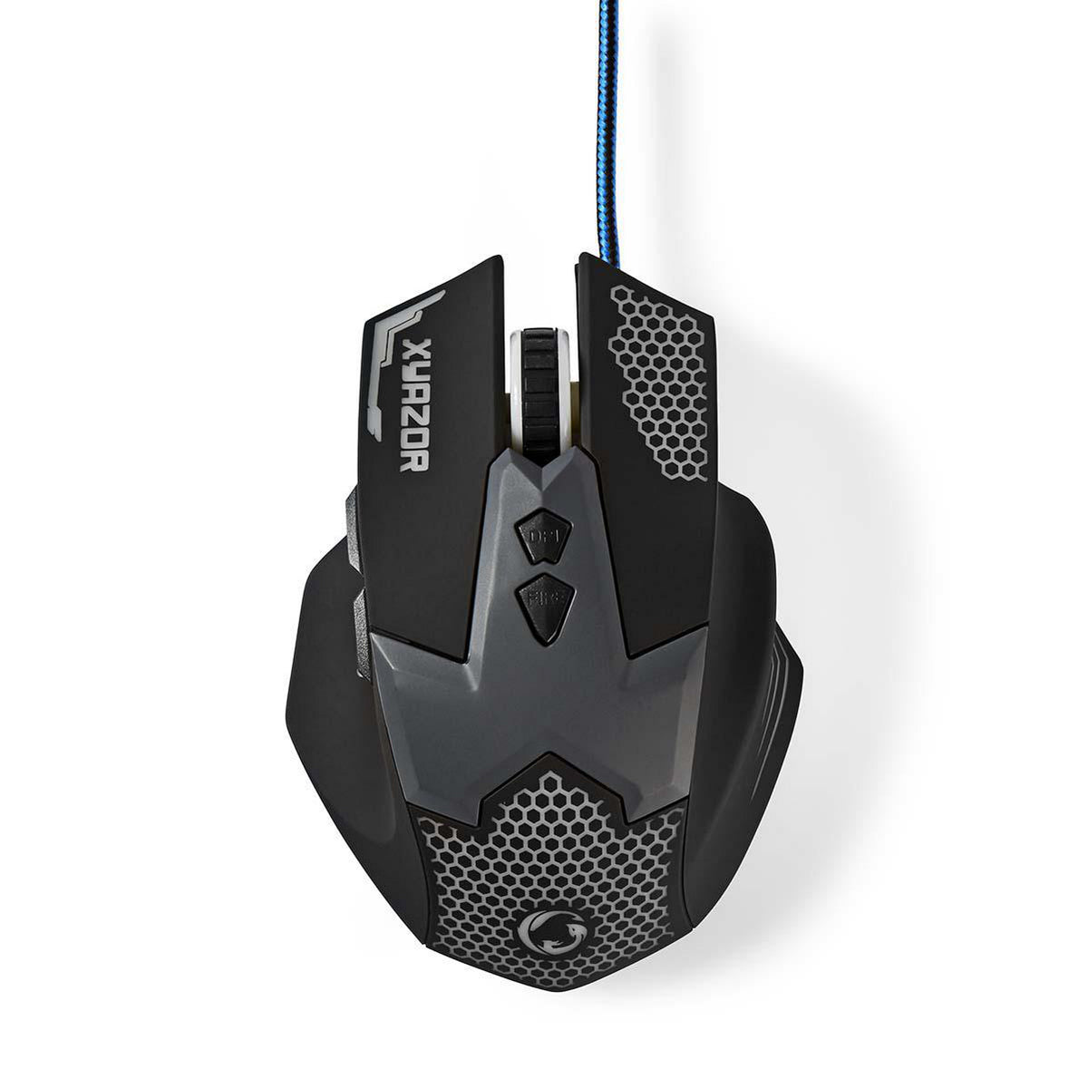 Gaming Maus Optische USB Gamer Mouse 2400dpi Beleuchtet 7-Tasten LED PC Computer
