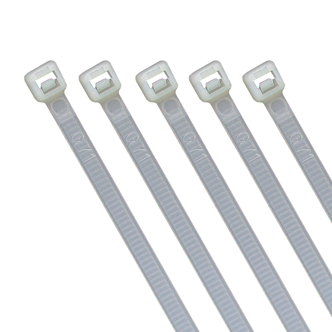 100x Profi-Kabelbinder Weiß, Nylon, UV-beständig, Brandschutz UL 94 V2,  verschiedene Größen