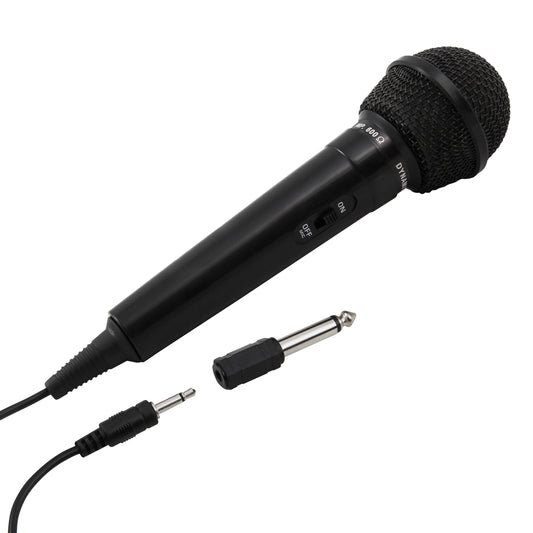 Dynamisches Mikrofon DM-202 in Schwarz / inkl. 2m Kabel / 6,35 mm Klinke