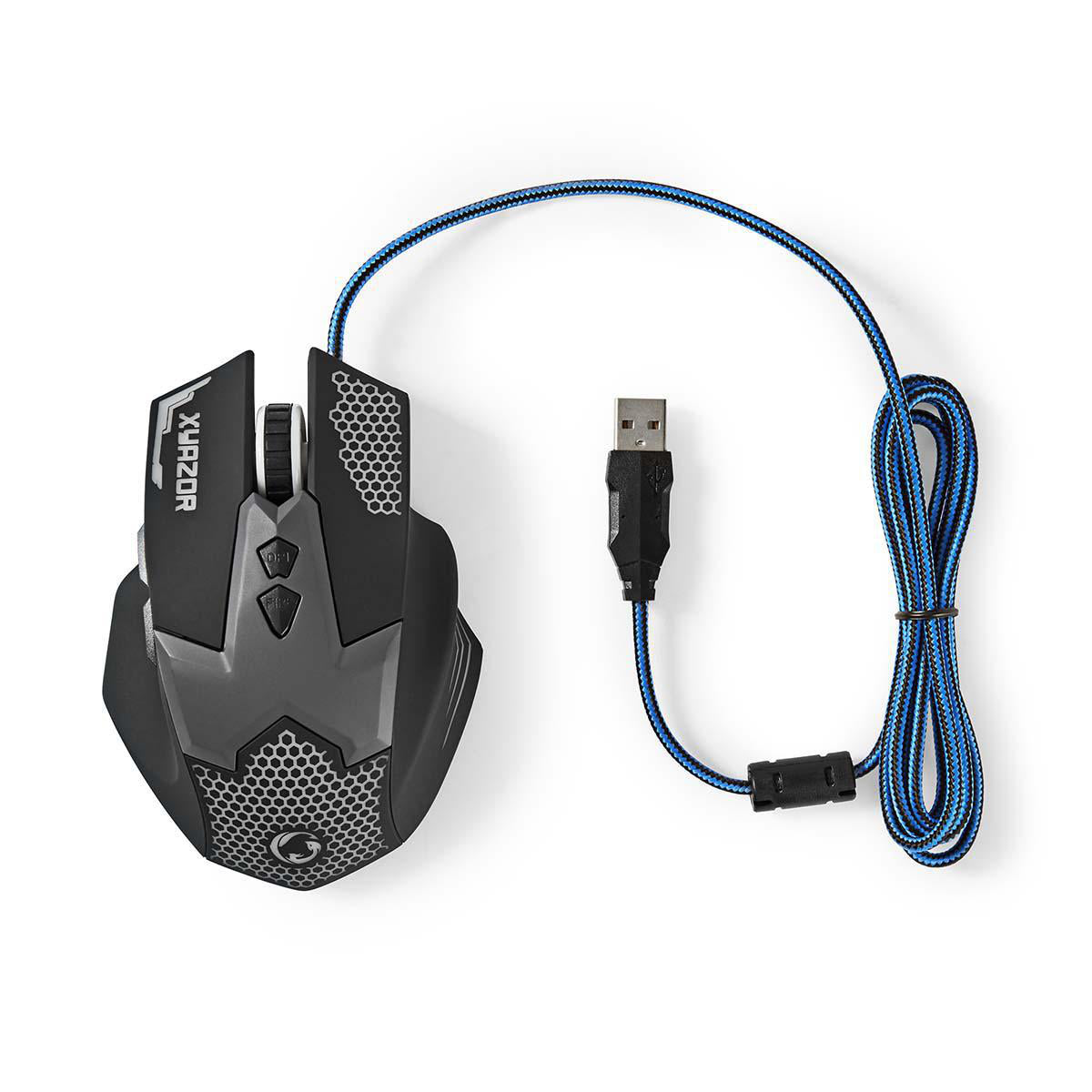 Gaming Maus Optische USB Gamer Mouse 2400dpi Beleuchtet 7-Tasten LED PC Computer