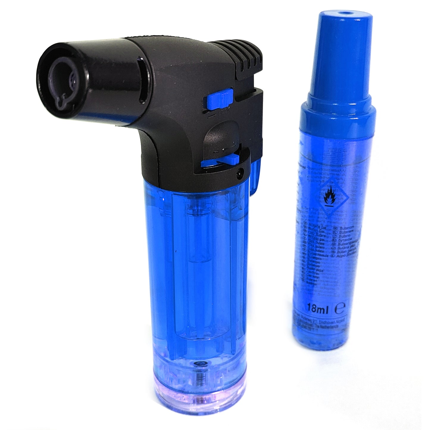 Gasbrenner m. Nachfüllpatrone Blau Flambierbrenner Flambierer Lötlampe Feuerzeug