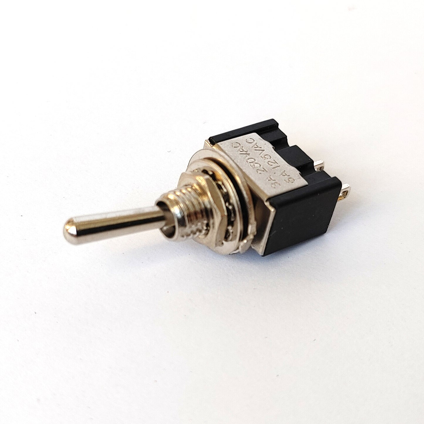 Mini Kippschalter 2 Polig 1UM 2 Stellungen 250V 3A Miniatur Schalter Micro Chrom