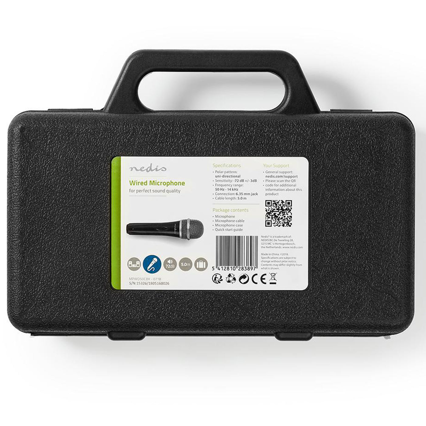 Dynamisches Profi Mikrofon mit Koffer und 5m Kabel XLR Klinke Metall Microfon