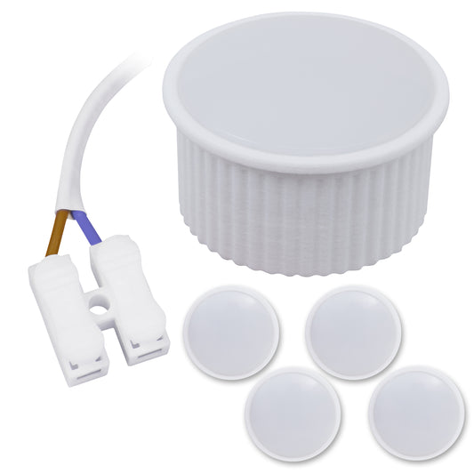 4x LED Einbaumodul 5W Flach Dimmbar Warmweiß Set GU10 MR16 Ersatz 230V Leuchte