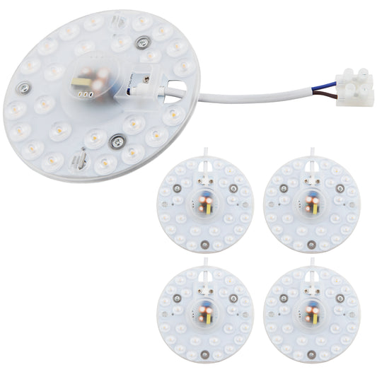 4x LED Umrüstsatz 13cm Modul 3000k Nachrüstkit Lampen Leuchten 12W Magnet 240V