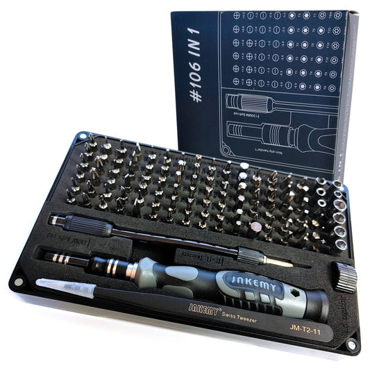 Schraubendreher Set 106 Teile mit Ratsche in Box Werkzeug Set Satz Magnetisch
