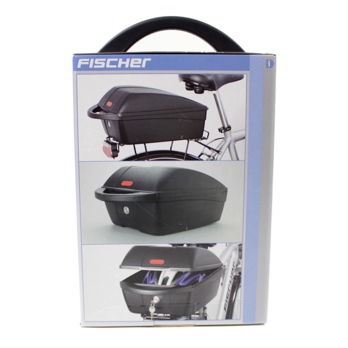 Fahrrad Gepäckbox Fischer 61521 Schwarz Fahrradkoffer Transportbox Topcase Box