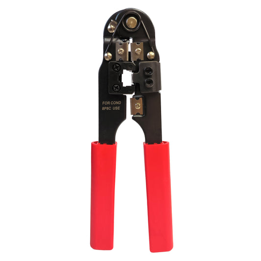 Crimpzange f. 8-Polige Modularstecker Westernstecker 8P RJ45 Kabelschneider 8/8