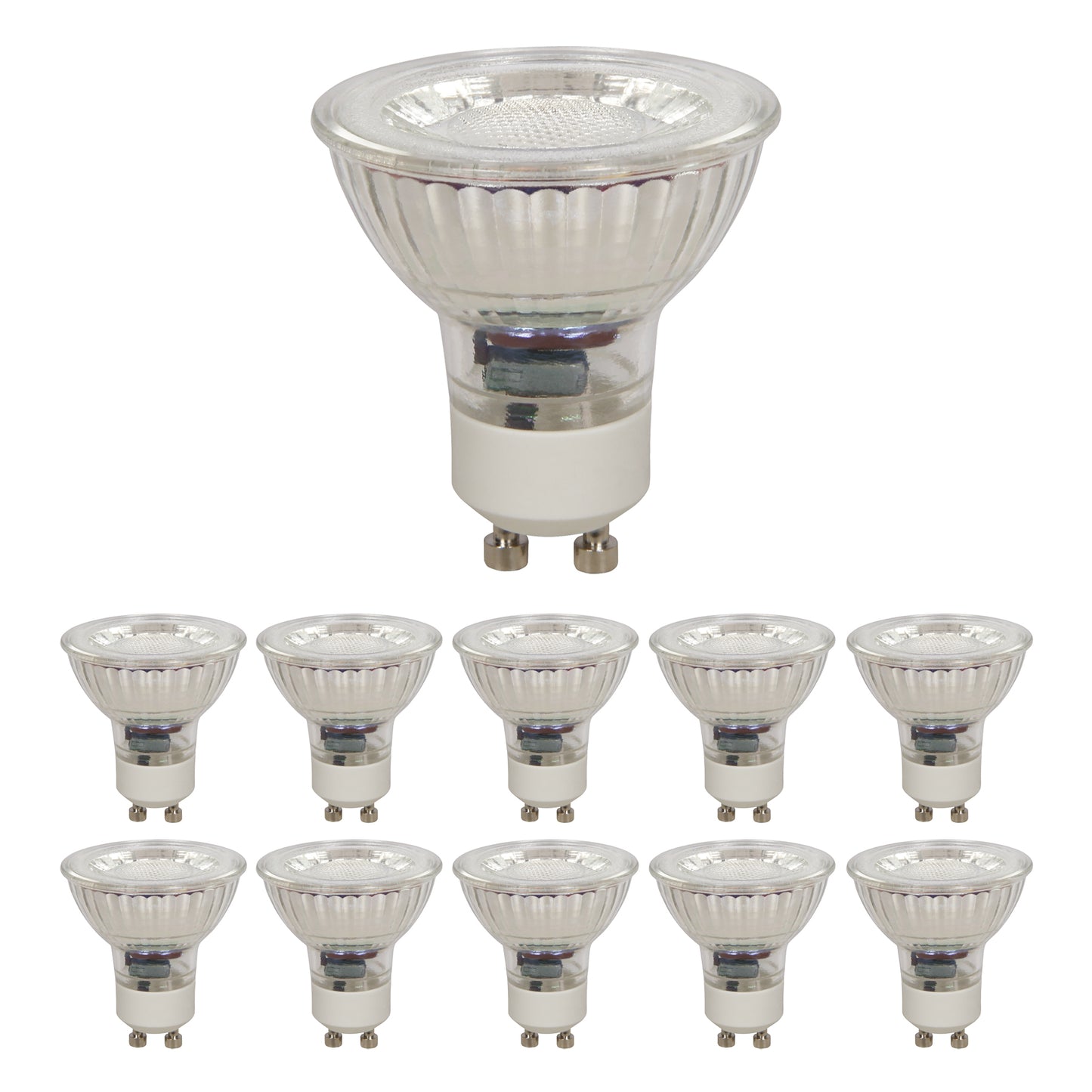 10x LED Leuchtmittel GU10 5W Warmweiß 230V Set Leuchte Strahler Reflektorlampe