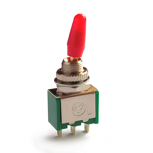 Mini Kippschalter 3-Pin 1-UM Ein/Ein 250V 2A Miniatur Schalter Metall Rot